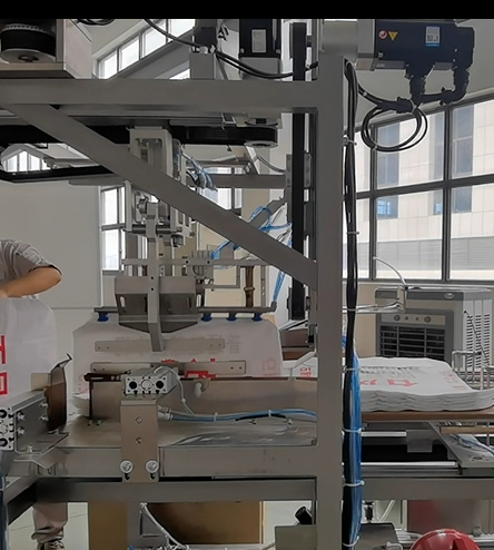 Automatic PP woven valve bag insertion machine manufacturing plant cost